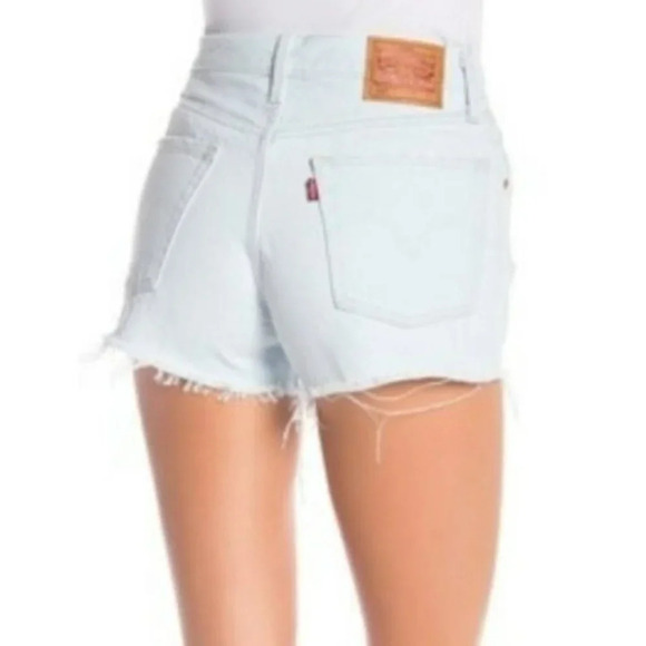Levi’s 501 High Rise Cutoff Denim Shorts NWT - Picture 2 of 12